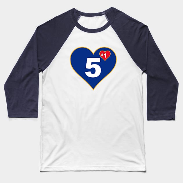 STL #1 in your heart Baseball T-Shirt by SwtPeprDesigns